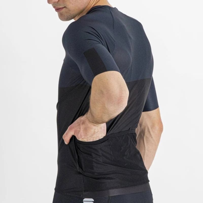 Pánsky cyklistický dres s krátkym rukávom SPORTFUL Light pro jersey, black galaxy blue 6