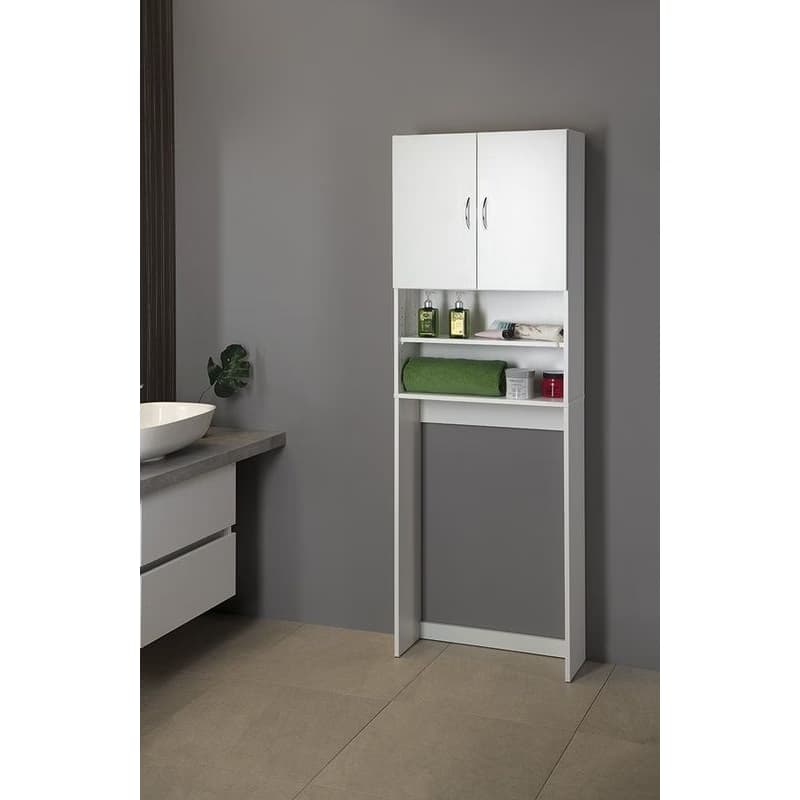 AQUALINE - SIMPLEX ECO skrinka za práčku 63x25x190cm, biela SIME715 4