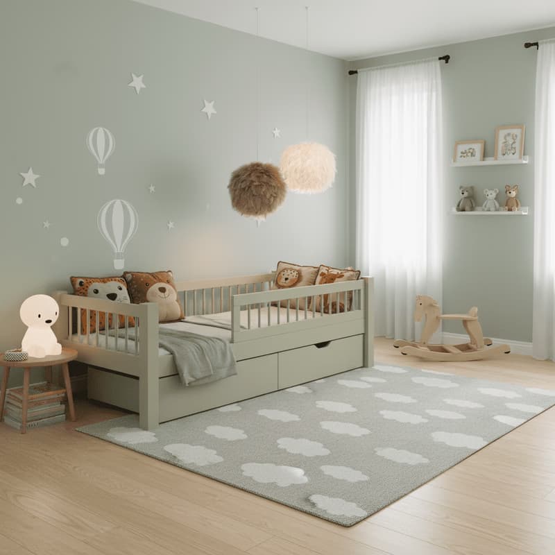 ArtBed Detská posteľ ADEL s úložným priestorom | 90 x 200 cm Farba: Borovica 3