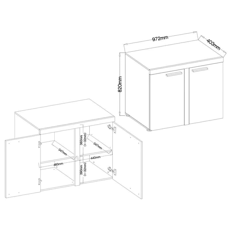 ArtLemp Komoda SUMBA 2F | betón 4