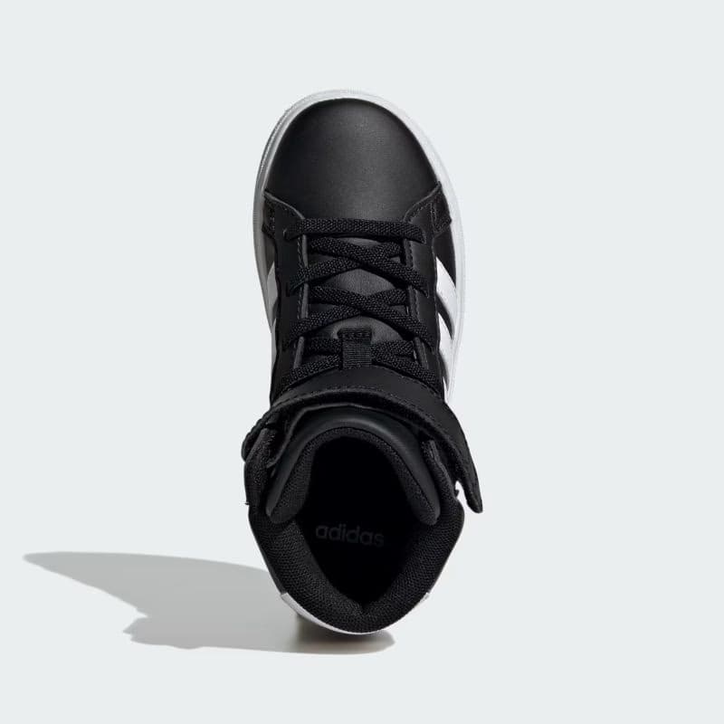 Detská rekreačná obuv ADIDAS Grand Court Mid K core black cloud white core black 5