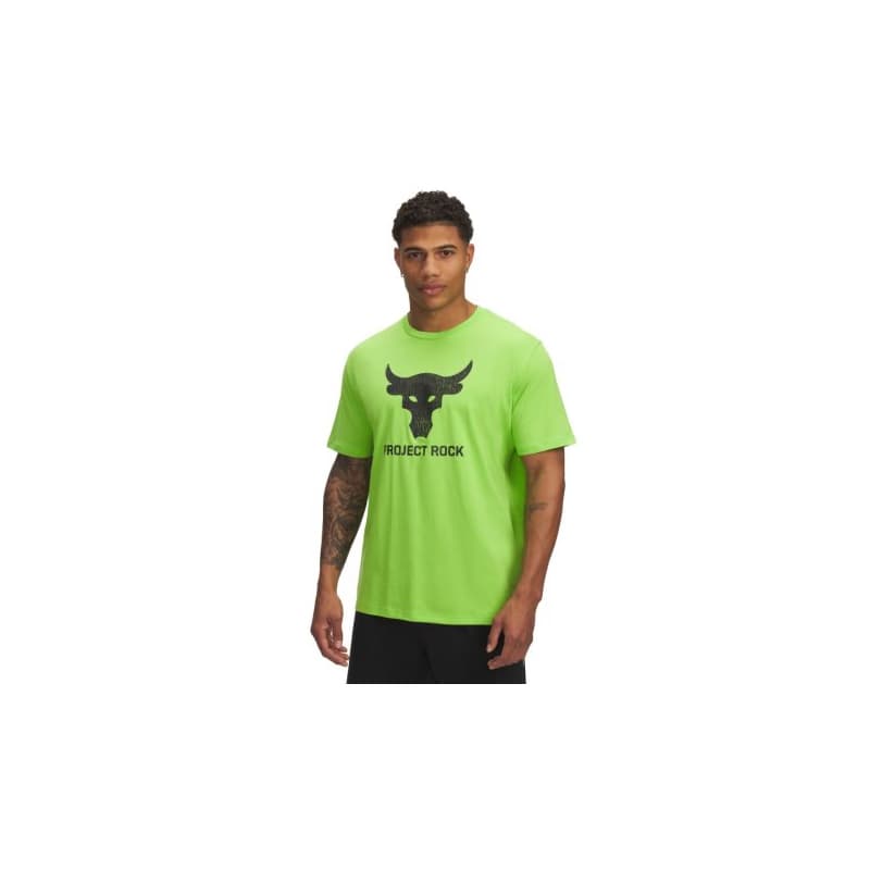 Pánske tričko s krátkym rukávom UNDER ARMOUR PROJECT ROCK UA Brahma Bull SS-GRN
