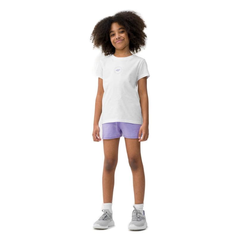 Dievčenské teplákové kraťasy 4F JUNIOR SHORTS CAS-4FJWSS24TSHOF280-52S-LIGHT VIOLET 5