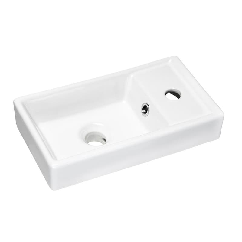 Elvisia Keramické umývadlo VEDEA 40 | biely lesk 40 cm 1
