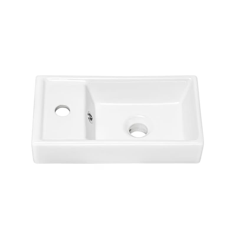 Elvisia Keramické umývadlo VEDEA 40 | biely lesk 40 cm 4