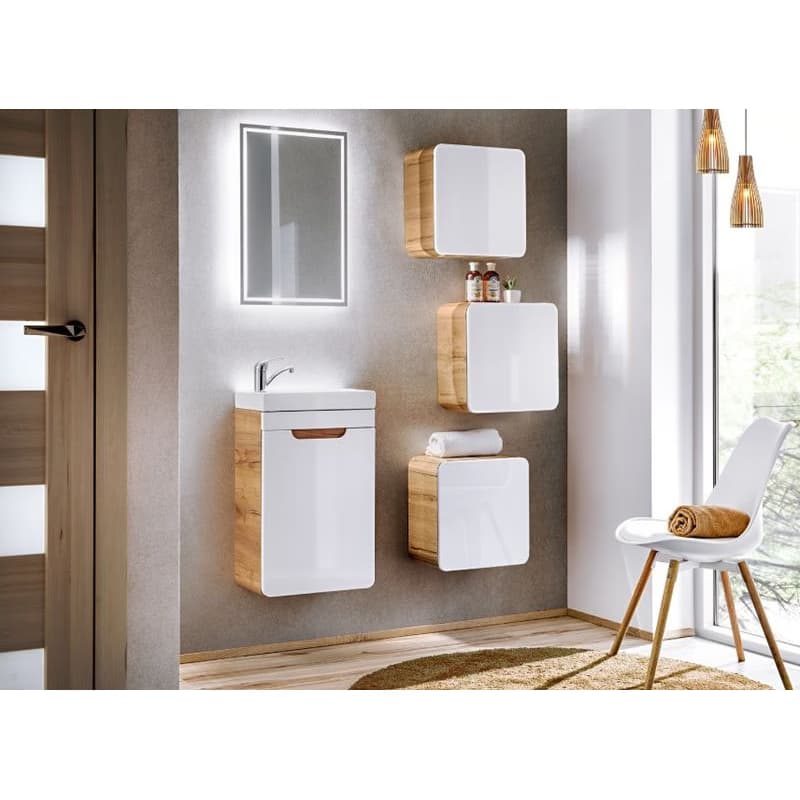 Elvisia Keramické umývadlo VEDEA 40 | biely lesk 40 cm 5