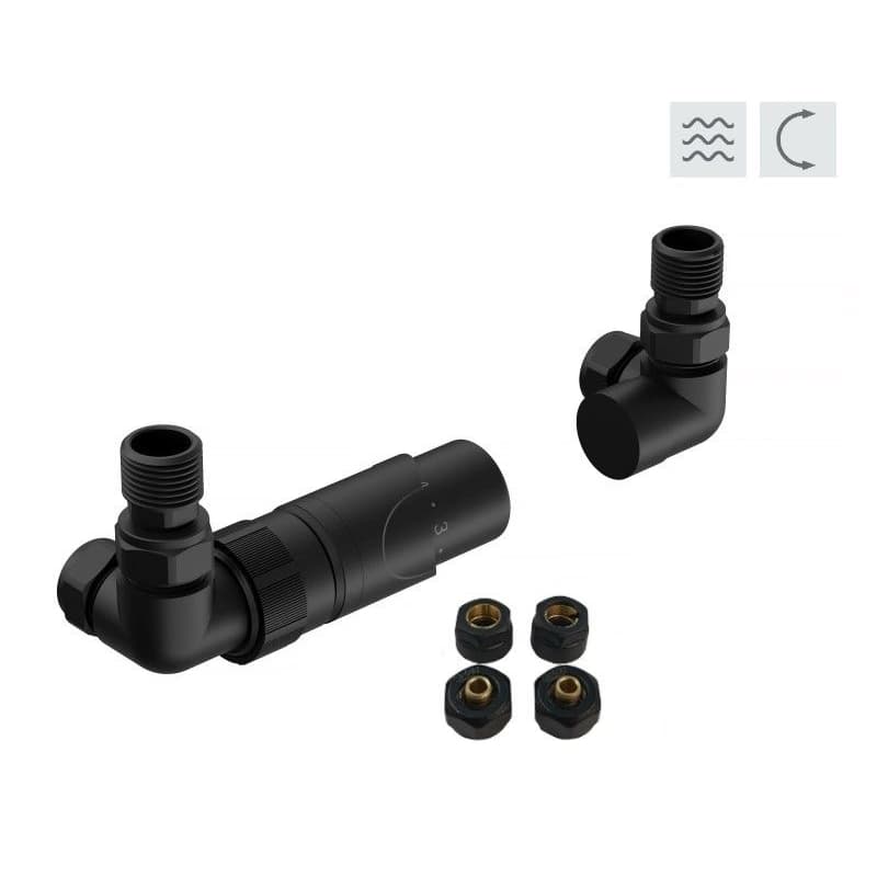 HOPA - PRIME-SADA, univerzálny rohový ventil - Farba - Čierna RDPRIMESADAB 1