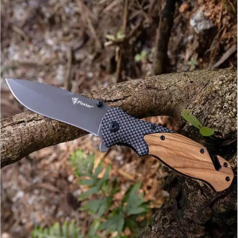 FOXTER Skladací záchranársky poľovný nôž, 21 cm 2
