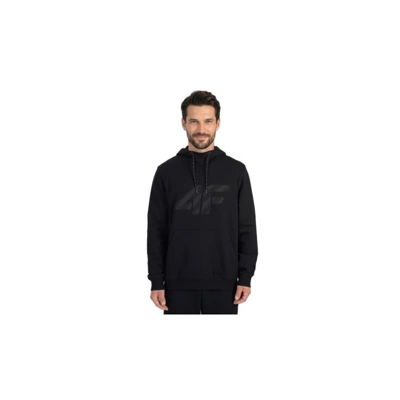 Pánska mikina s kapucňou 4F SWEATSHIRT M2548-20S-DEEP BLACK 1