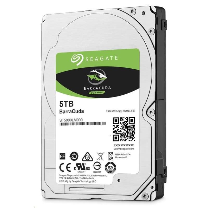 SEAGATE HDD 5TB BARRACUDA, 2.5", SATAIII, 5400RPM, 128MB Cache, 15mm 2
