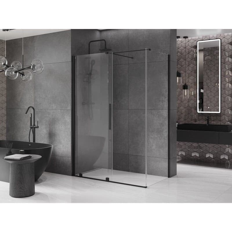 MEXEN/S - Velár sprchovací kút 150 x 85, transparent, čierna 871-150-085-01-70 6