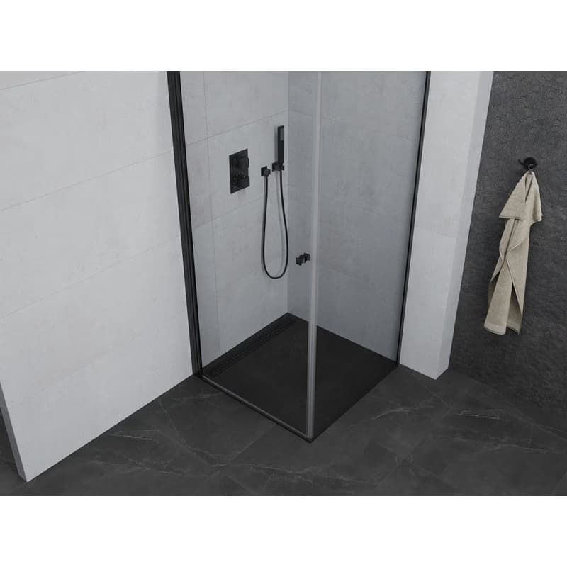 MEXEN/S - PRETORIA sprchovací kút 70x70, transparent, čierna 852-070-070-70-00 4
