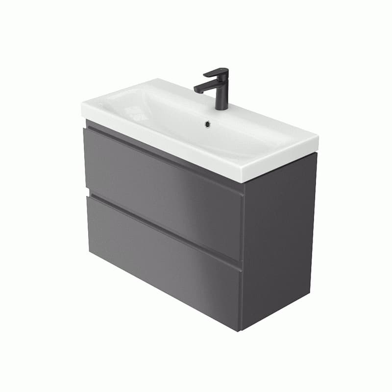CERSANIT - SET B813 MODUO SLIM 80 ANTRACIT DSM (skrinka + umývadlo) S801-468-DSM 4