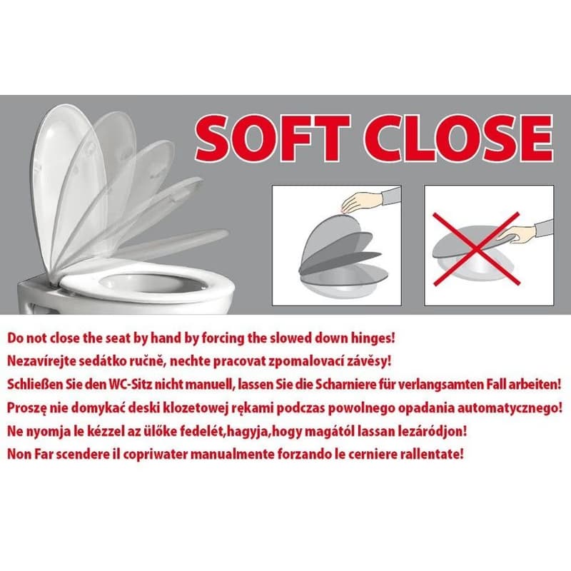 KERASAN - WALDORF WC sedátko, Soft Close, čierna mat/chróm 418831 2