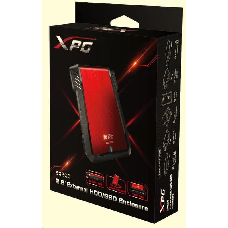ADATA Externý BOX EX500 2, 5" USB 3.0 (7 mm/ 9.5mm HDD/SSD) 5