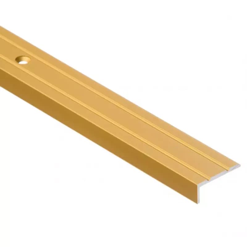 Schodiskový profil úzky LSW 10X25 1,0 zlatý 1