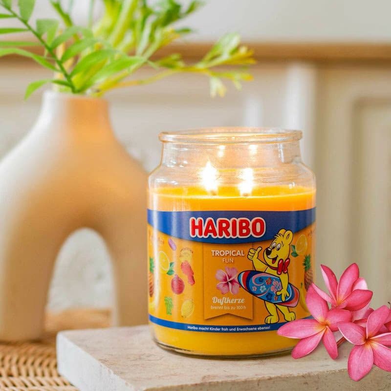 HARIBO Vonná sviečka Tropical Fun 510 g 2