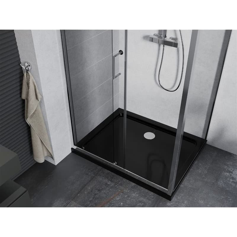 MEXEN/S - Apia Sprchovací kút 130x70, transparent, chróm + vanička so sifónom 840-130-070-01-00-4070 5