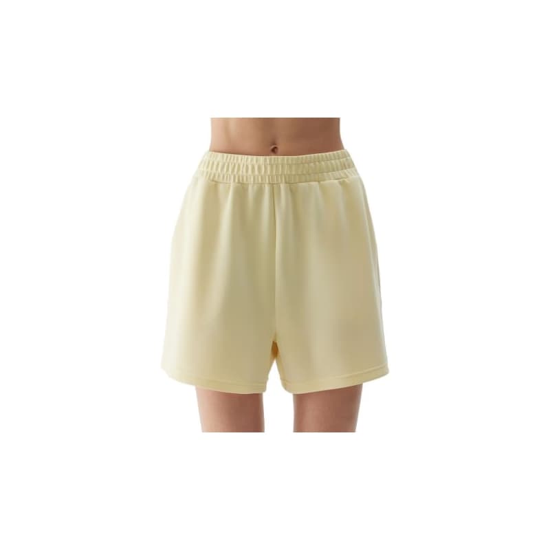 Dámske teplákové kraťasy 4F SHORTS CAS-WSS24TSHOF324-73S-LIGHT LEMON 1