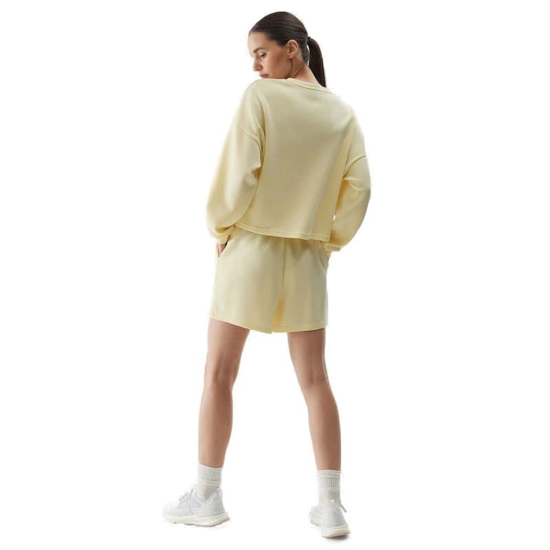 Dámske teplákové kraťasy 4F SHORTS CAS-WSS24TSHOF324-73S-LIGHT LEMON 4