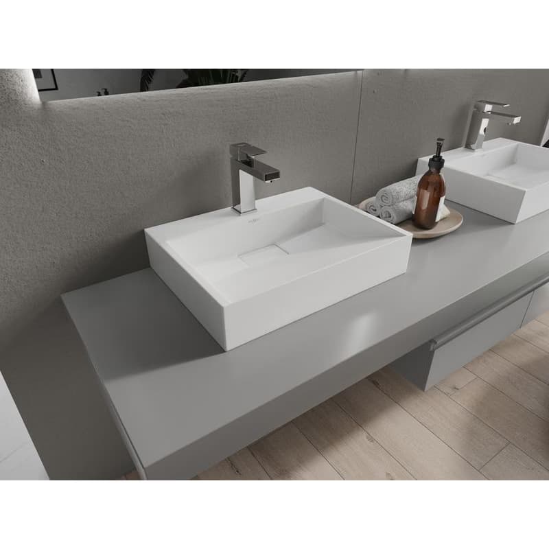 MEXEN - Ava umývadlo na dosku liaty mramor 50 x 38, biela 23015001 2