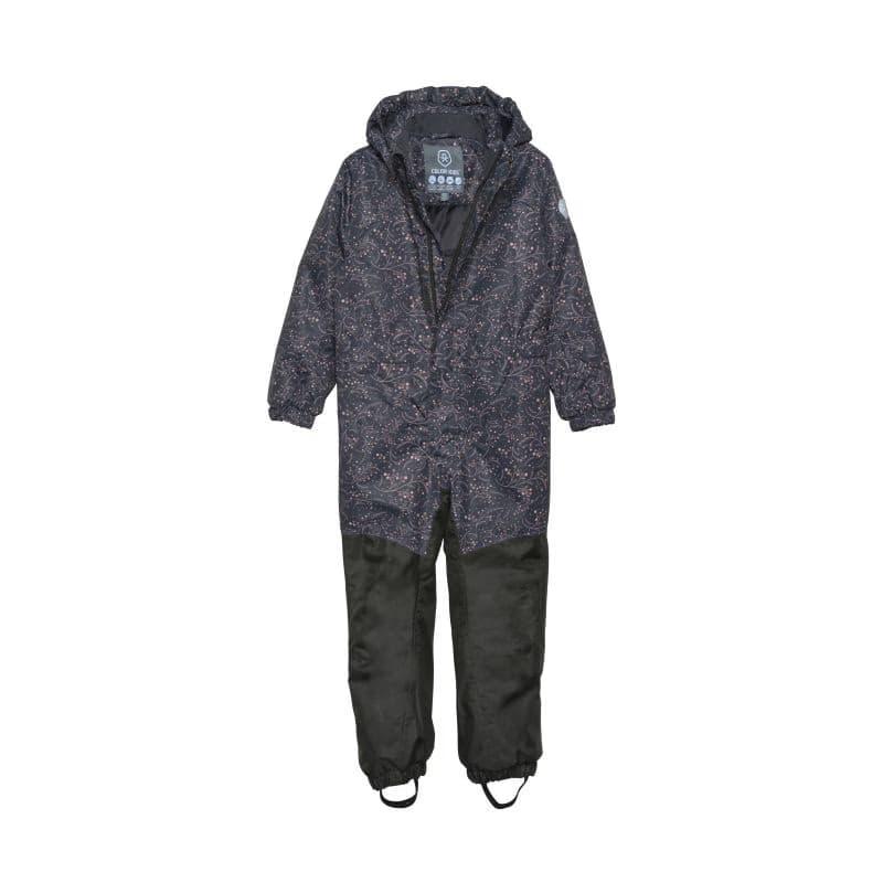 Detský zimný overal COLOR KIDS Coverall - AOP, phantom 741089.1919 2