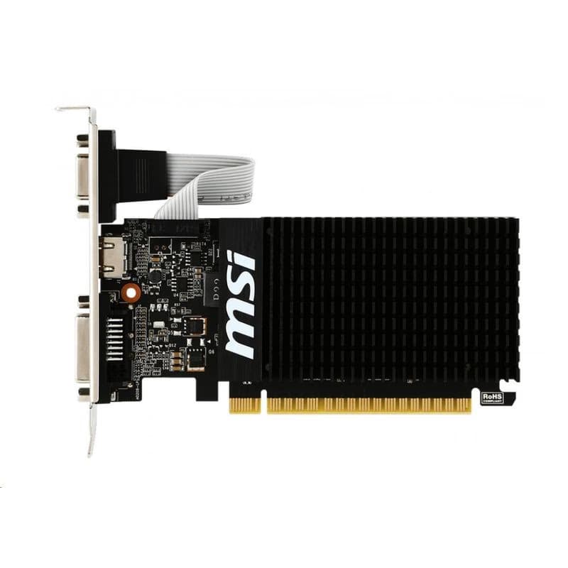 MSI VGA NVIDIA GeForce GT 710 2GD3H LP, 2G DDR3, 1xHDMI, 1xVGA, 1xDVI 2