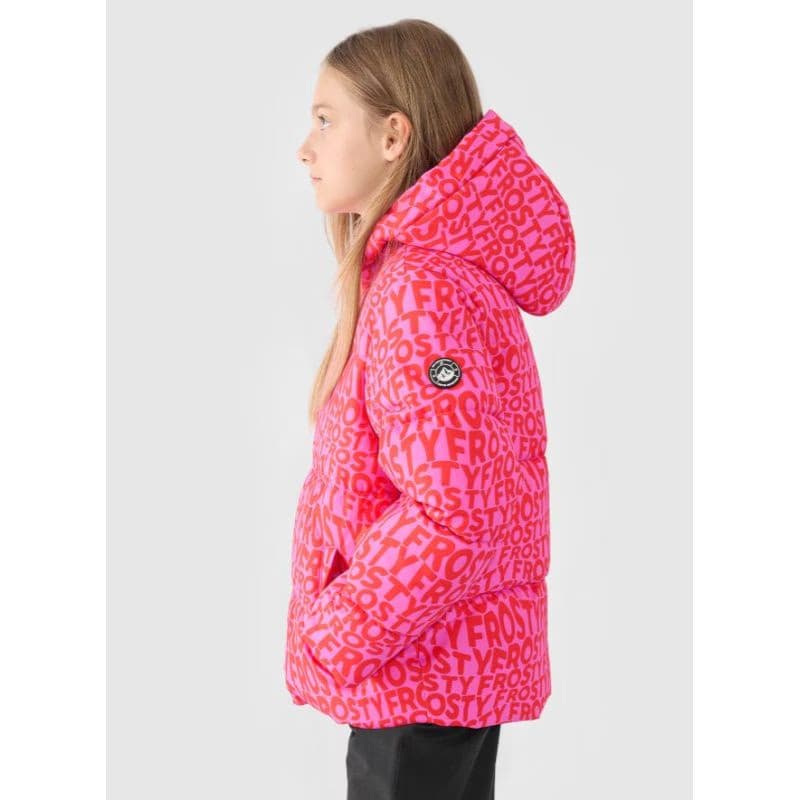 Dievčenská lyžiarska bunda 4F JUNIOR TECHNICAL JACKET-JWAW24TTJAF544-90A-MULTICOLOUR ALLOVER 2
