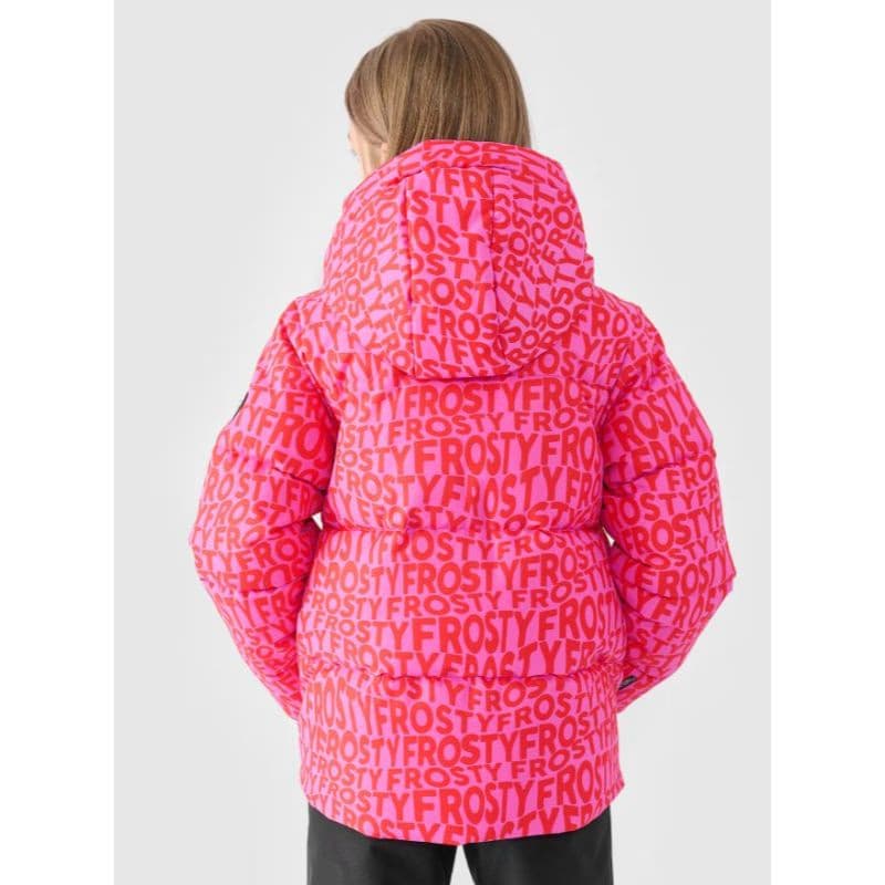 Dievčenská lyžiarska bunda 4F JUNIOR TECHNICAL JACKET-JWAW24TTJAF544-90A-MULTICOLOUR ALLOVER 3