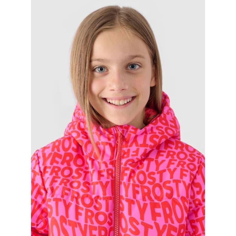 Dievčenská lyžiarska bunda 4F JUNIOR TECHNICAL JACKET-JWAW24TTJAF544-90A-MULTICOLOUR ALLOVER 6