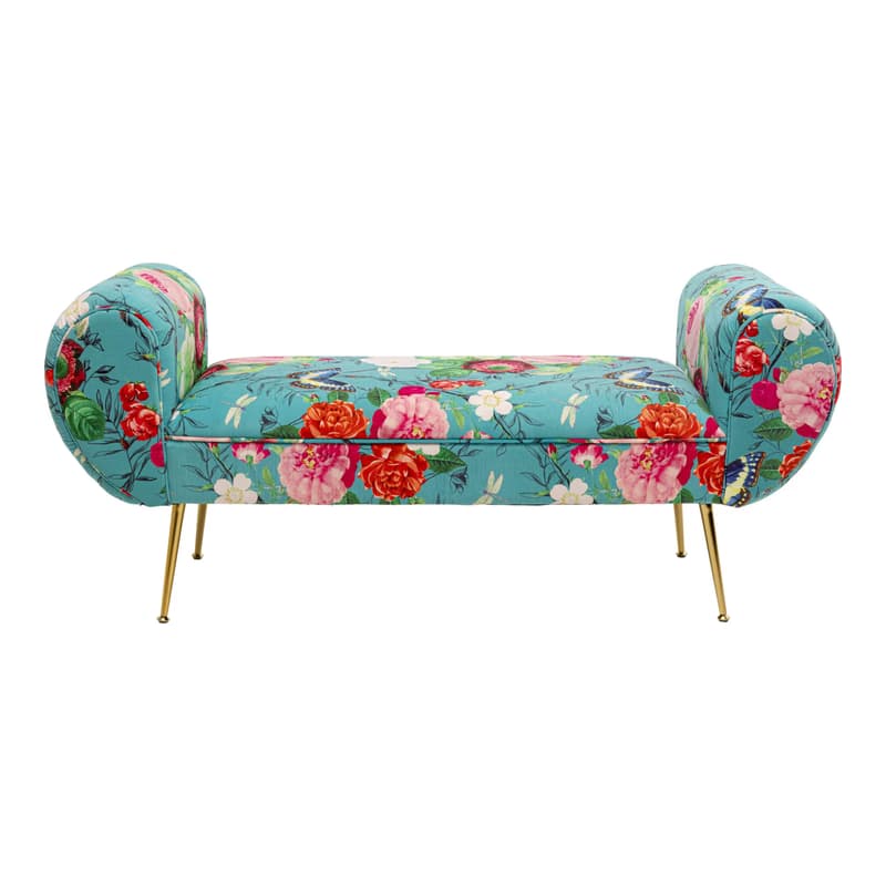 Lavica Trono Flower Fever modrá 140 cm 1
