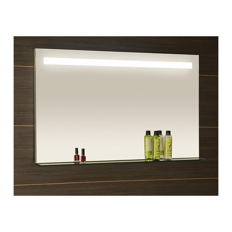 SAPHO - BRETO zrkadlo s LED osvetlením a policou 100x60,8cm BT100 4