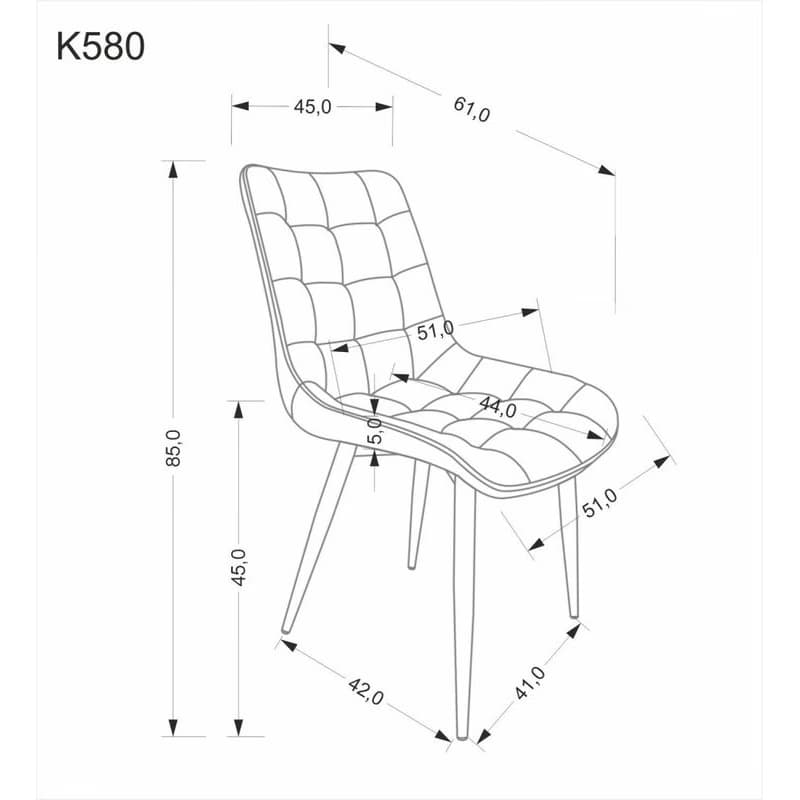 Jedálenská stolička K580 Halmar 6