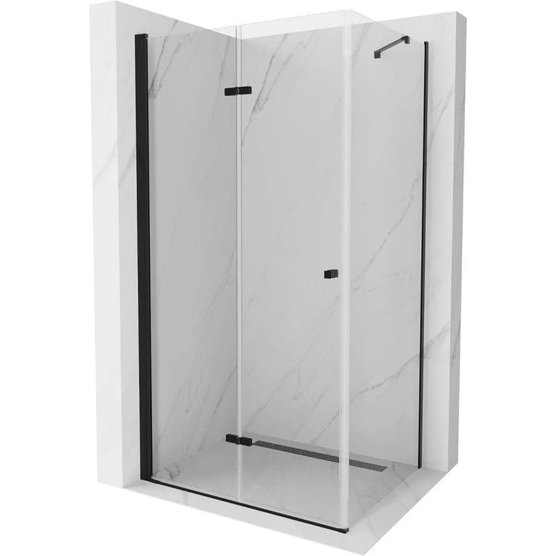 MEXEN/S - Lima sprchovací kút 120 x 70, transparent, čierna 856-120-070-70-00