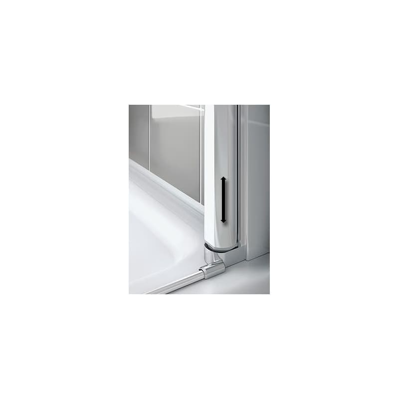 Kermi Kyvné dvere Cada XS 1WL 0900x2000 860-910 STR.LESK číre+Clean CK1WL09020VPK 4
