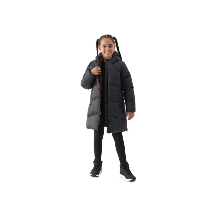 Dievčenská bunda 4F JUNIOR DOWN JACKET-JWAW24TDJAF455-20S-DEEP BLACK 2