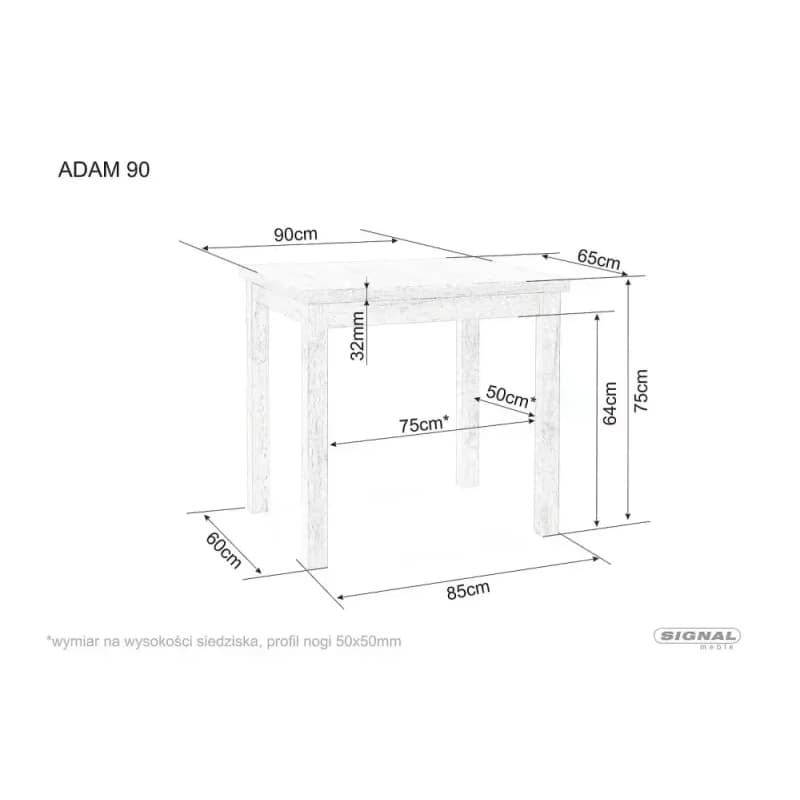 Stôl Adam 90 2