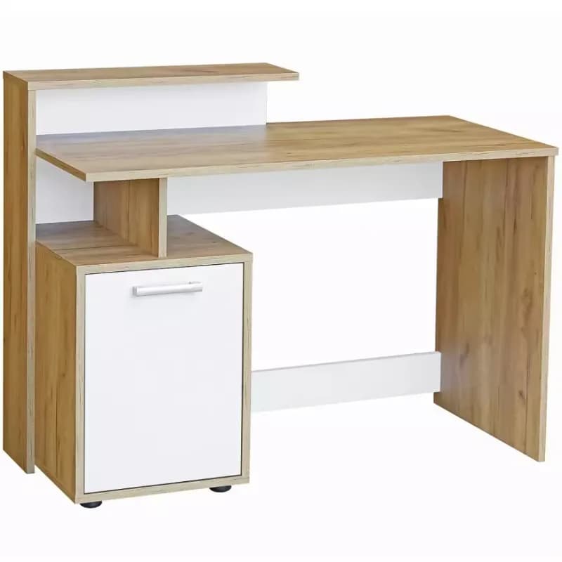 Písací stôl  DSB 01 craft zlatý/biela 1
