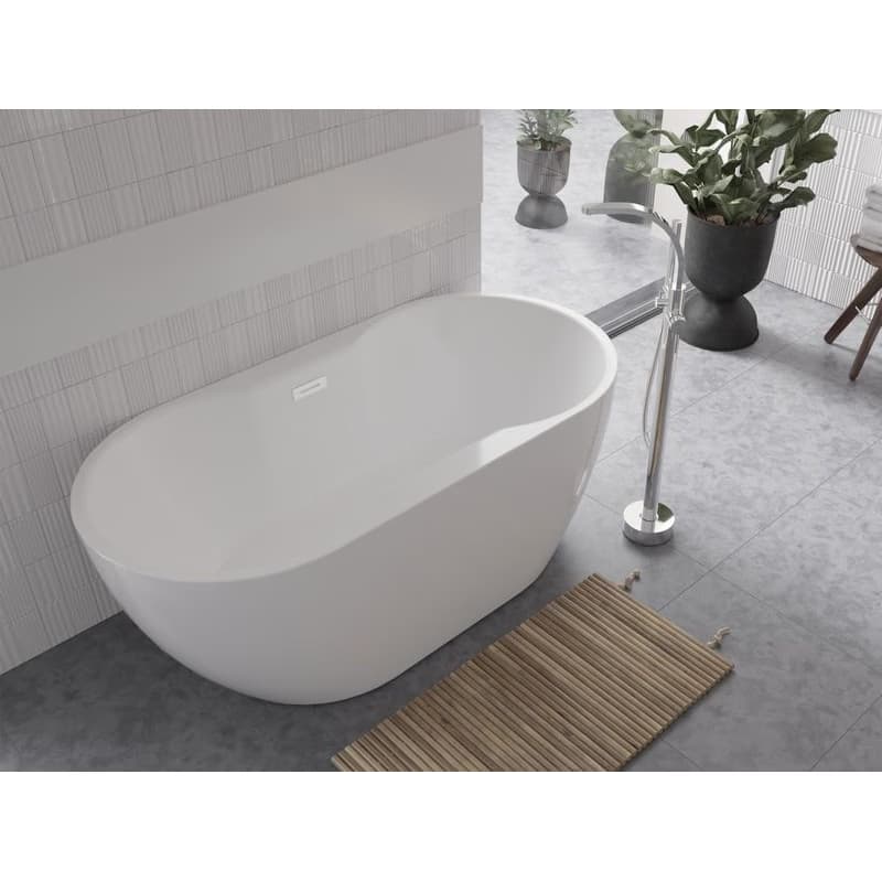 BESCO - Voľne stojaca vaňa NAVIA - Farba - Biela, Rozmer vane - 160 × 80 cm VANNAVIA160 3