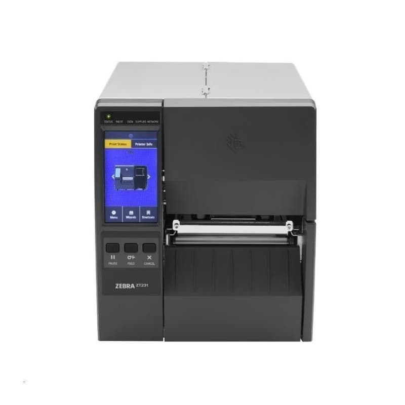 Zebra ZT231, 12 dots/mm (300 dpi), displej, EPL, ZPL, ZPLII, USB, USB Host, RS232, BT (BLE), Ethernet