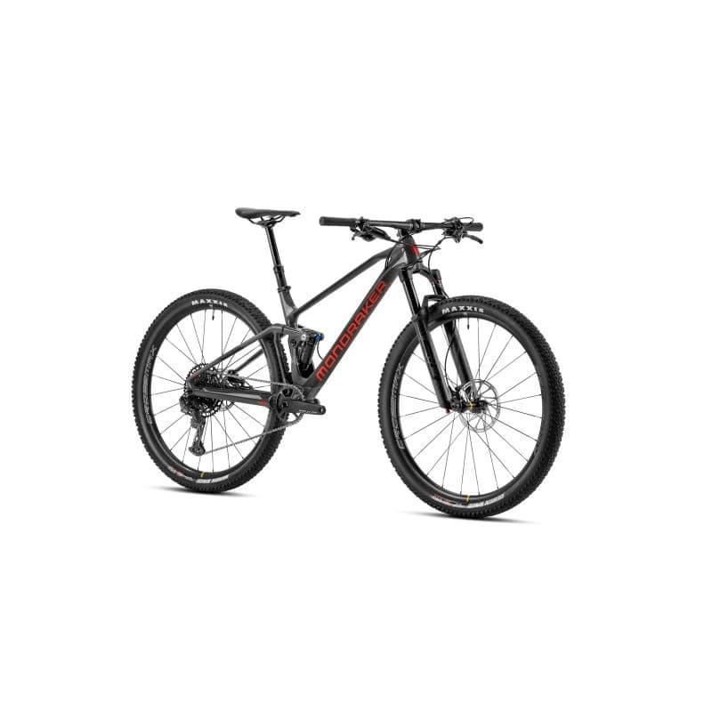 Horský bicykel MONDRAKER F-Podium Carbon DC, nimbus grey carbon flame red 2