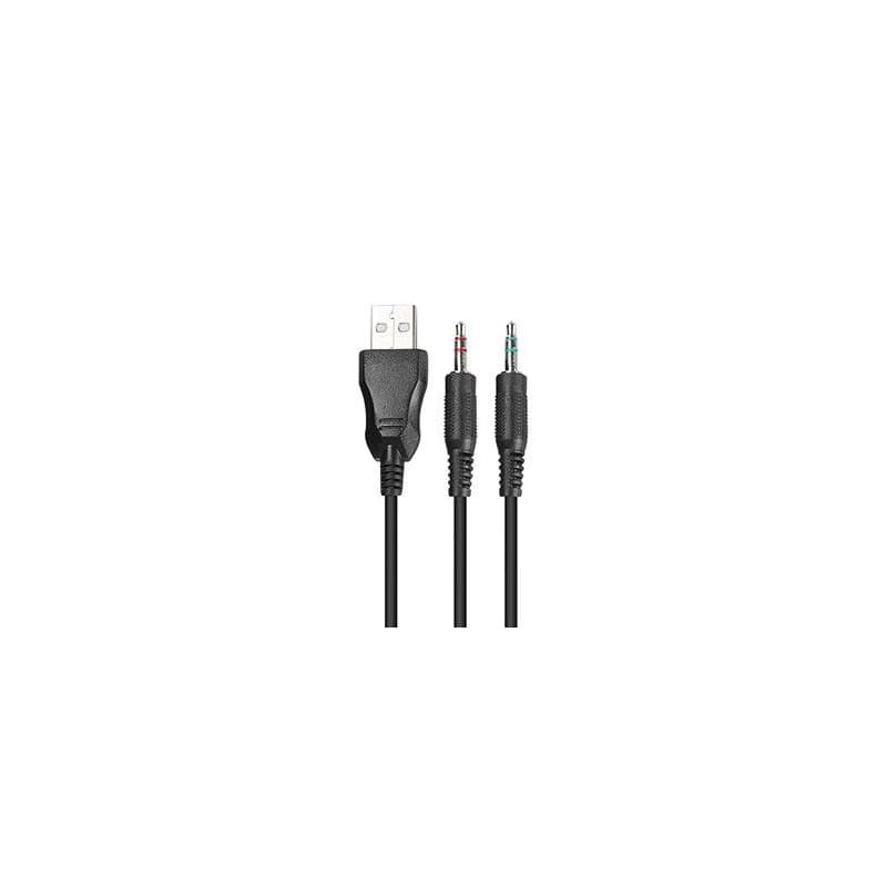 Marvo HG8901 sluchátka s mikrofónom, káblové, čierna, USB 4