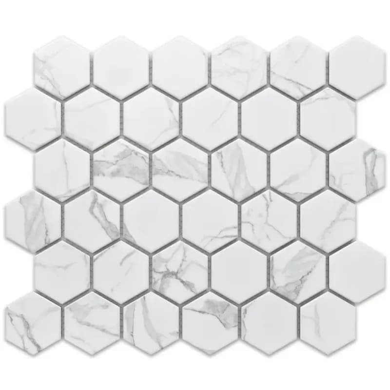 Mozaika hexagon Classic Carrara Mat 27,7/32,3 1
