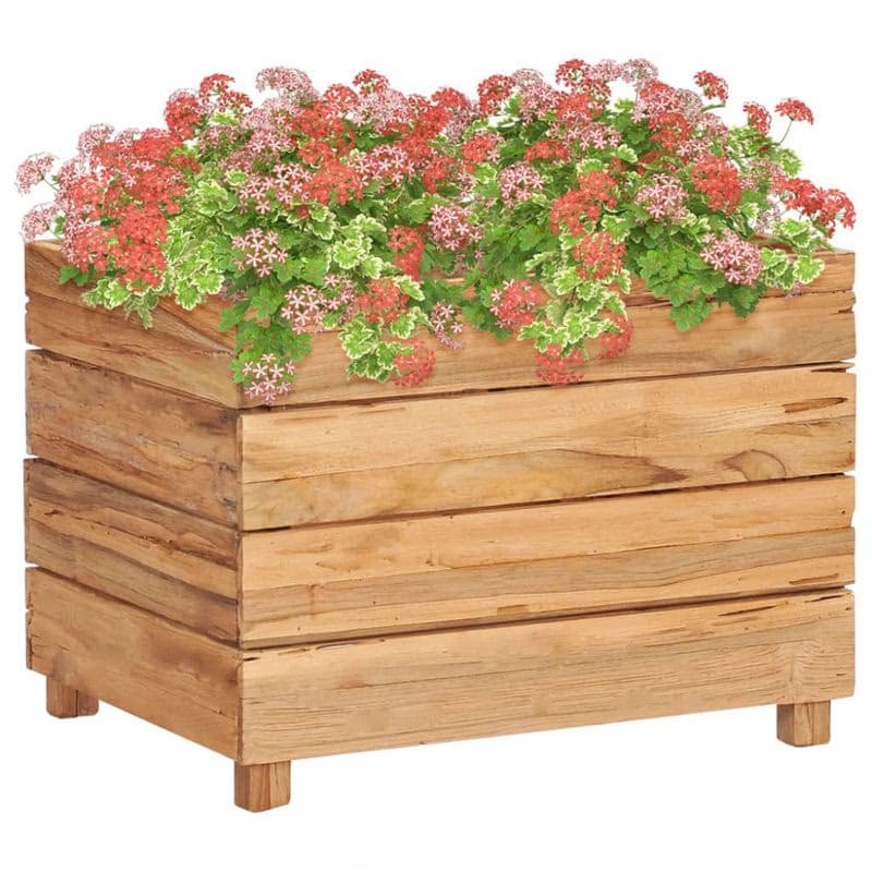 Záhradný kvetináč teakové drevo Dekorhome 2