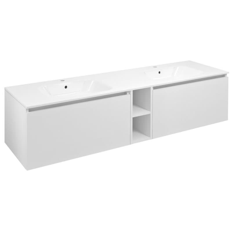 SAPHO - LOREA skrinka 180x46x51,5cm (80+20+80cm), biela matná LE080-3131-04 1