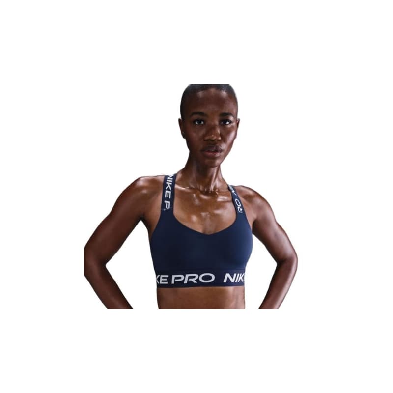 Dámska tréningová športová podprsenka NIKE PRO W NP BRA TT MIDNIGHT NAVY MIDNIGHTNAVY WHITE