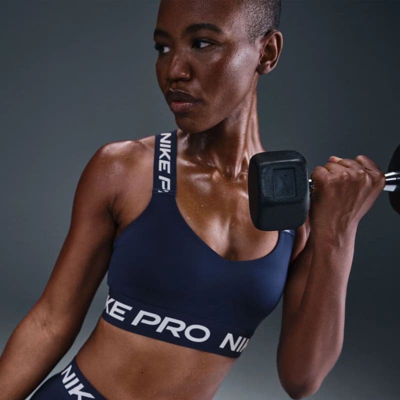 Dámska tréningová športová podprsenka NIKE PRO W NP BRA TT MIDNIGHT NAVY MIDNIGHTNAVY WHITE 3