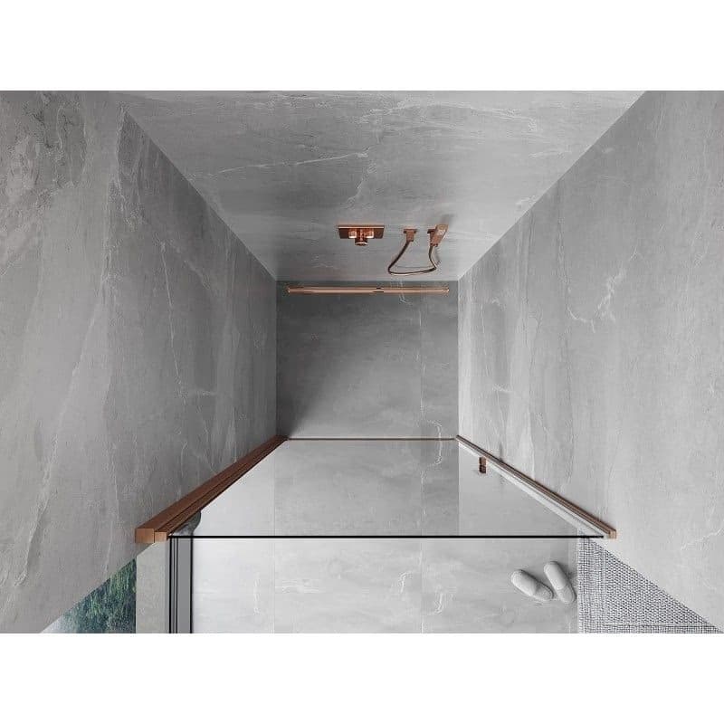 MEXEN - MIST dverná časť (1d) 85x200 cm 6mm meď kartáčovaná, číra 8A2-085-000-65-00 6
