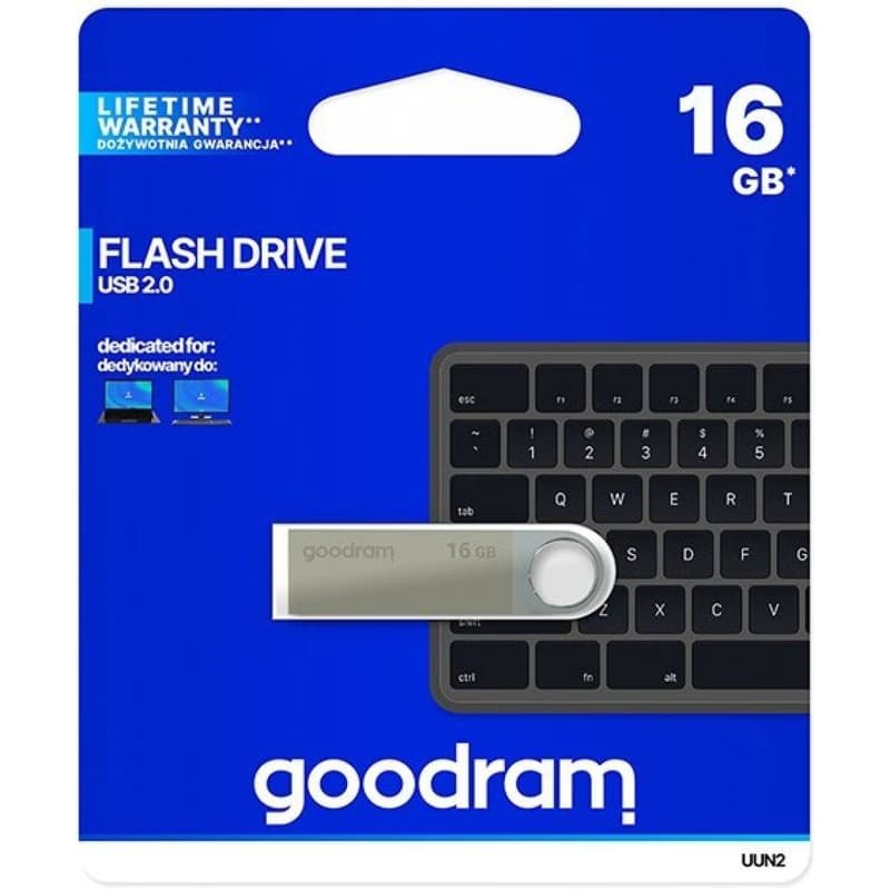 GOODRAM Flash Disk UUN2 16GB USB 2.0 strieborná 5