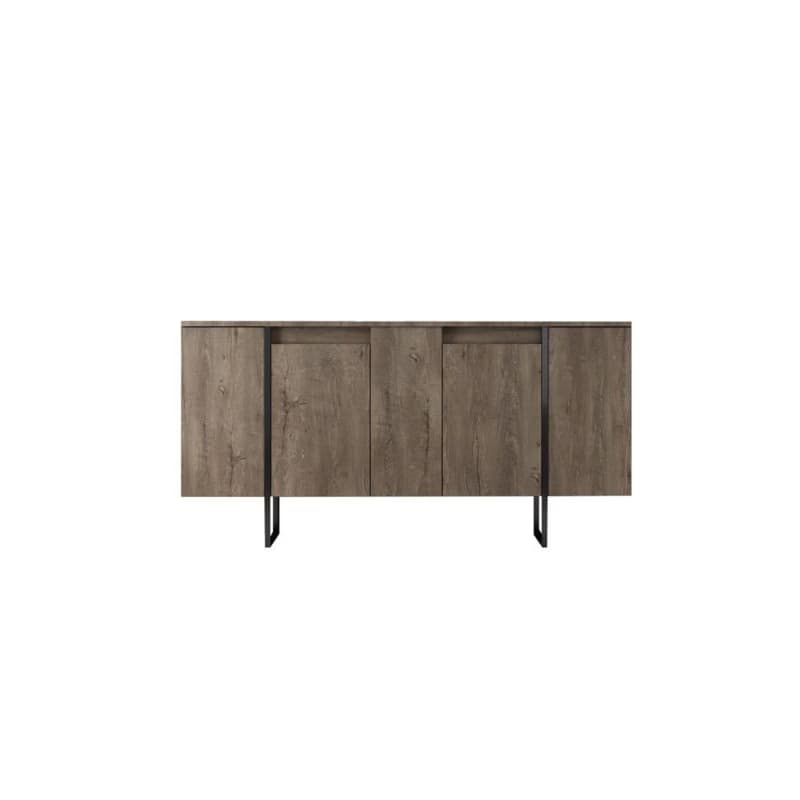 Living Room Furniture Set Luxe - Walnut, Black 3
